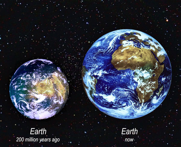 De Aarde 200 miljoen jaar geleden en nu
